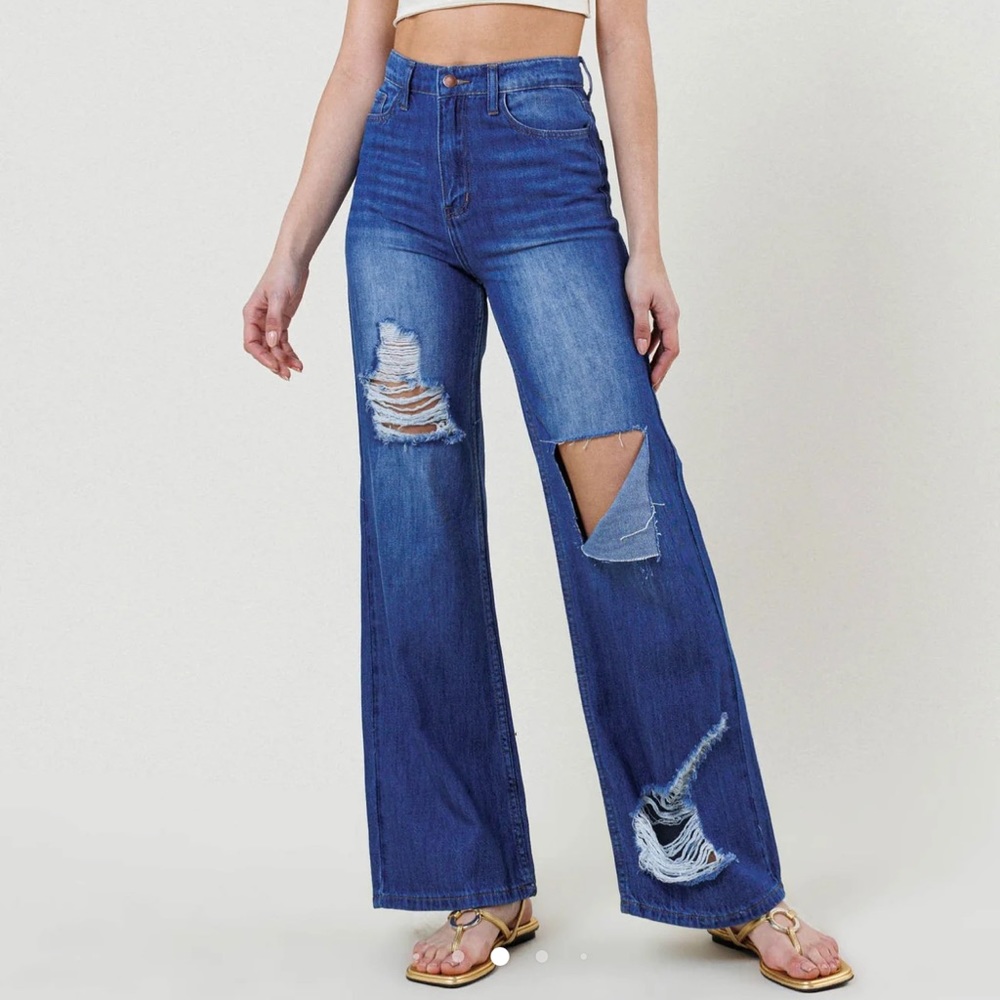 Vibrant Wideleg jeans